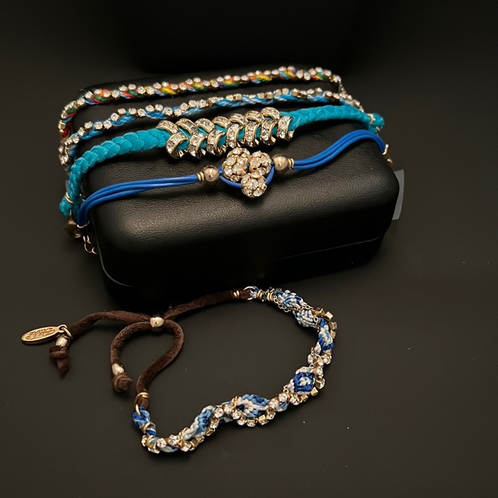 Ettika Handcrafted Rhinestone & Macrame Bracelets